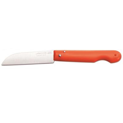 Navaja Profesional Arcos 485329 de Acero Inoxidable NITRUM®, mango de Polipropileno de COLOR rojo y hoja de 8.5 cm en caja de presentación