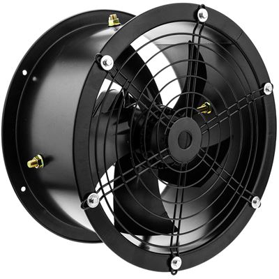 Extractor de aire PrimeMatik, de tubo de 300 mm para ventilación industrial 2550 rpm redondo 360x360x180 mm