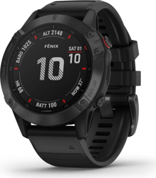 Garmin fenix 6 PRO negro con correa negra características