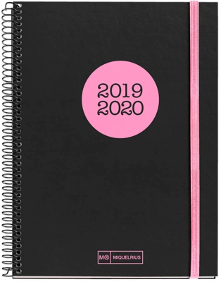 Miquelrius Agenda secundaria diaria Neon Coral (2019-2020)
