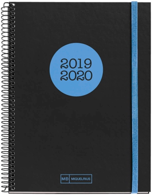 Miquelrius Agenda secundaria diaria Neon Azul (2019-2020)
