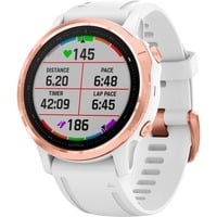 Garmin fenix 6s PRO Rose Gold blanco con correa blanca
