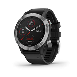 Garmin fenix 6 Plata negro con correa negra en oferta
