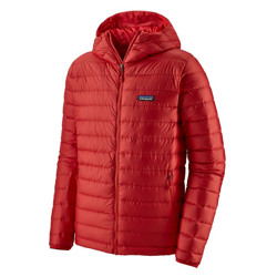 Patagonia Down Sweater Hoody Jacket rojo precio