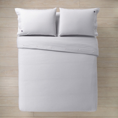 Lexington - Funda Nórdica Rayas Oxford Básico Azul marino Cama 180 cm