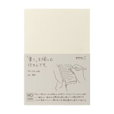 Midori - Block De Papel Adhesivos MD A6 Hojas Lineadas