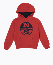 North Sails - Sudadera De Niño North Asilas En Algodón Rojo en oferta