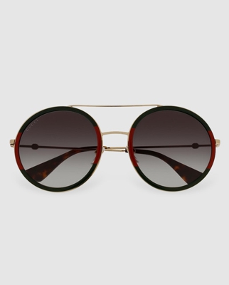 Gucci - Gafas De Sol De Mujer Montura Metálica Multicolor Modelo GG0061S