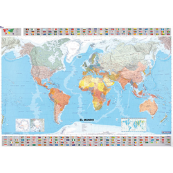 Mapa plastificado el mundo precio