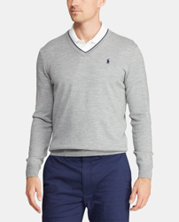 Polo Ralph Lauren - Jersey De Lana Fina Merino Hombre Gris Con El Cuello De  Pico a un precio más barato - Shoptize