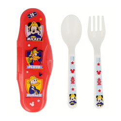 Disney Baby - Juego De Cubiertos Mickey Mouse Rojo en oferta