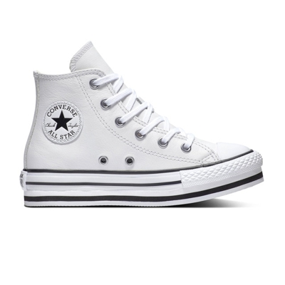 Converse - Zapatillas Casual De Niños Chuck Taylor All Star Alta De Piel Con Cordones Platform EVA