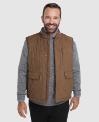Dustin - Chaleco De Hombre Camel Con Multibolsillos Tallas Grandes precio