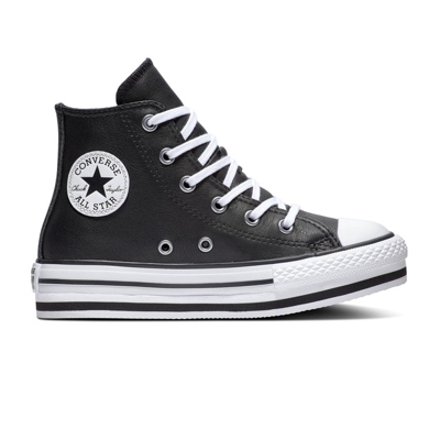 Converse - Zapatillas Casual De Niños Chuck Taylor All Star Alta De Piel Con Cordones Platform EVA