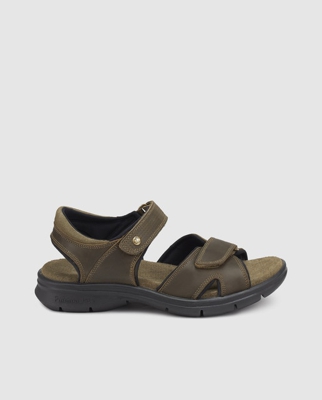 Panama Jack - Sandalias De Hombre En Napa De Color Marrón Con Velcro
