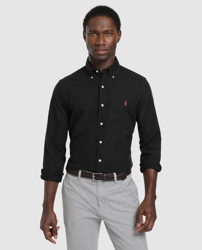 camisa negra ralph lauren