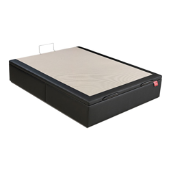 Lattoflex - Canapé Abatible De Gran Capacidad En Polipiel Box 30 Negro Cama 80 x 190 cm precio