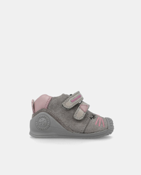 Biomecanics - Zapatillas Deportivas De Bebé Niña Grises Con Carita De Gato  a un precio más barato - Shoptize