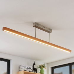 Lámpara de techo LED Tamlin madera, haya, 140 cm características