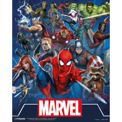 PYRAMID - Cuadro 3D Marvel Avengers Comics características