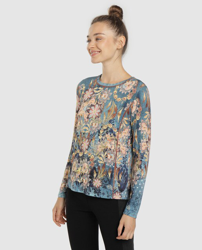 Messcalino - Jersey De Mujer De Manga Larga Y Cuello Redondo en oferta