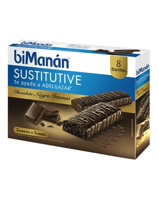 BiManán® - Barritas Chocolate Intenso Sustitutive Bimanán Sustitutive BiManán