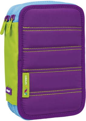 MILAN Plumier 2 pisos con contenido Colours lila