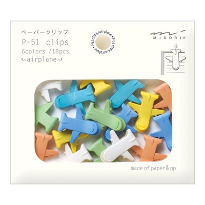 Midori - Caja Clips Con Forma De Avión