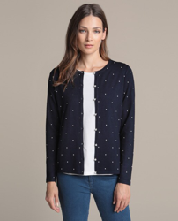 Woman El Corte Inglés - Chaqueta De Punto De Mujer Con Perlas Pequeñas,  precio y características - Shoptize