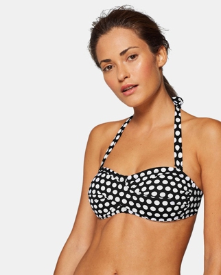 Esprit - Top De Bikini Crosby Beach Bandeau Con Lunares