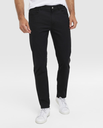 Lacoste - Pantalón Cinco Bolsillos De Hombre Slim Negro en oferta