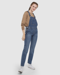 Compra Green Coast - Peto Vaquero De Mujer Boyfriend Tirantes Ajustable Y  Botones Laterales al mejor precio - Shoptize