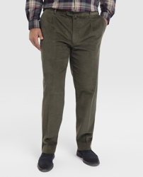 Dustin - Pantalón De Pana De Hombre Verde Tallas Grandes características