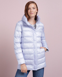 Southern Cotton - Plumífero Largo De Mujer Acolchado Liso en oferta