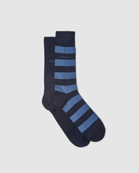 Hugo Boss - Pack De Dos Pares De Calcetines Cortos De Hombre Azules características