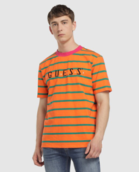 Guess - Camiseta De Hombre J. BALVIN Naranja De Manga Corta precio