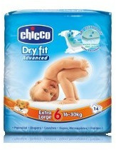 Chicco Dry Fit Size 6 (16-30 kg) 14 pcs características