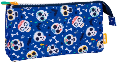 MILAN Portatodo 5 compartimentos Bats & Bites azul