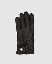 Lottusse - Guantes De Hombre De Piel Negro precio