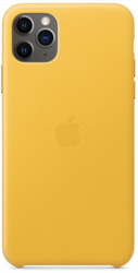 Funda de piel Apple Amarillo cítrico para iPhone 11 Pro Max precio