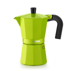 Cafetera italiana Monix lima  3 tazas esmaltada características