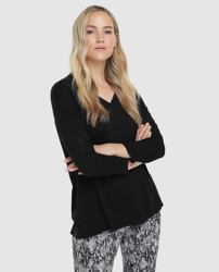 Couchel - Jersey De Mujer Talla Grande Manga Larga Negro, precio y  características - Shoptize
