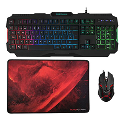 Mars Gaming MCP118 - Pack iluminación RGB de teclado, ratón y alfombrilla gaming precio