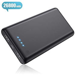 Pxwaxpy Batería Externa para Móvil 26800mAh, 【2019 Nueva Version Alta Capacidad】 Power Bank Pantalla LED con 2 Puertos USB de Alta Velocidad Cargador  características