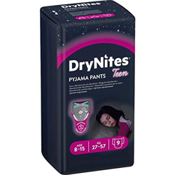 DryNites - Braguitas absorbentes - 8-15 años - 9 unidades características