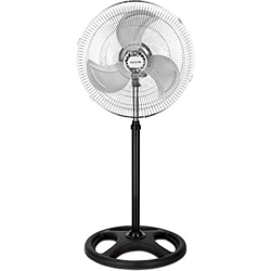 ELECTROTEK Ventildor de pie, altura regulable y motor silencioso. Cuenta con 3 velocidades, sin vibración sobre una base estable. Potente: 80W. Fácil  en oferta
