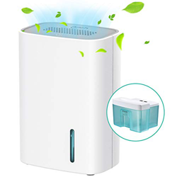 IKICH Deshumidificador Compacto Portátil 700ML Eléctrico Deshumidificador Silencioso Bajo Auto-Apagado para Habitaciones como el Hogar, el Garaje, la  características