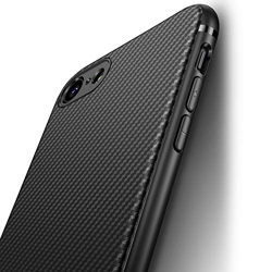 J Jecent Funda iPhone 8 Funda iPhone 7 [Textura Fibra de Carbono] Carcasa Ligera Silicona Suave TPU Gel Bumper Case Cover de Protección Antideslizante características