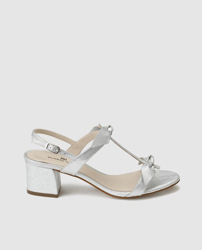 Gloria Ortiz - Sandalias De Tacón De Mujer De Piel En Color Plata, precio y  características - Shoptize