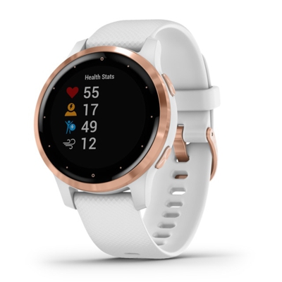 Garmin Vivoactive 4S - Blanco/Oro Rosa